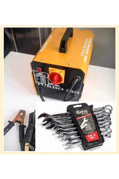 Öztürk 250 Amper Kaynak Makinesi Ve 8 Li Kombine Anahtar Seti