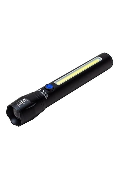 Greyder Gd-390 Şarj Edilebilir Zoomlu Cob Led El Feneri