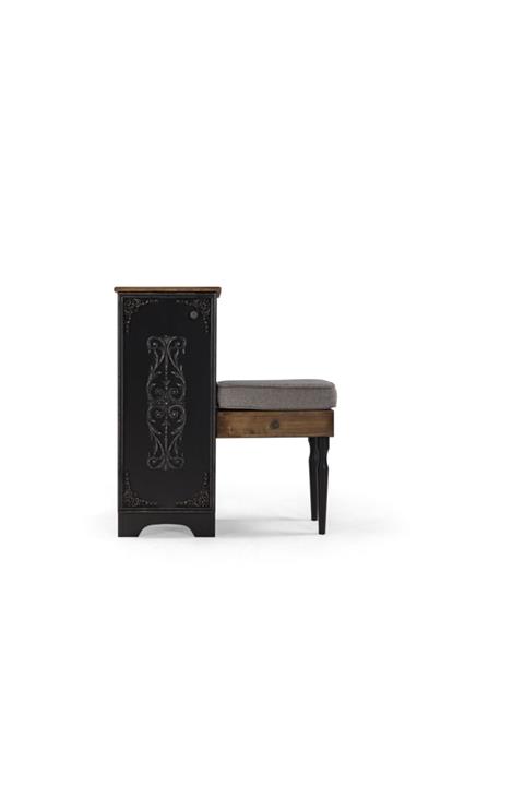 EFFE DİZAYN Retro Ayakkabılık Siyah