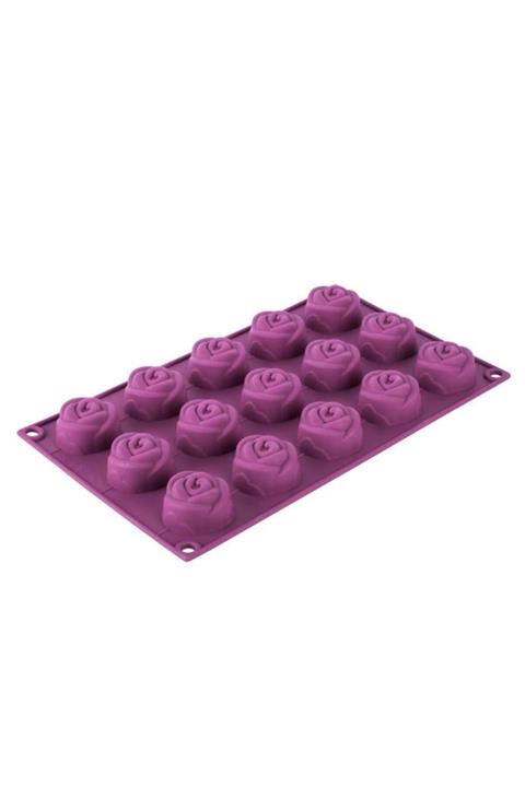 Tantitoni Vişne 15'li Gül Şekilli Silikon Kek Kalıbı