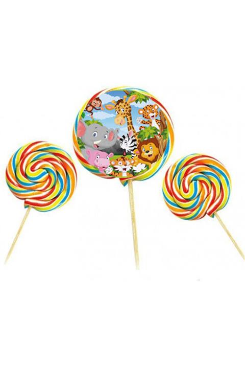 PartylandTR 10 Adet Safari Temalı Sosyete Şekeri Hediyelik