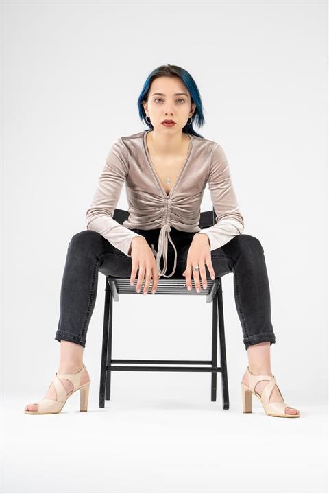 CZ London Kadın Bej Hakiki Deri  Topuklu Ayakkabı