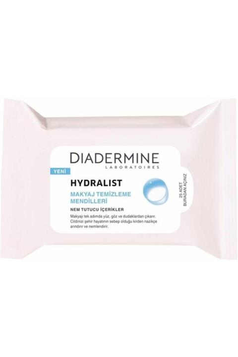 Diadermine Hydralist Yüz Temizleme Mendili 25 Adet