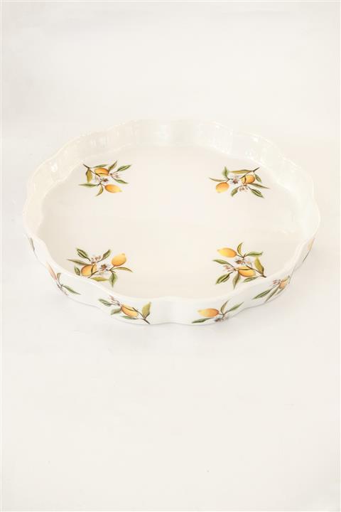 Bursa Porselen Dekor Capri Lemon Desen Tepsi/fırın Kabı