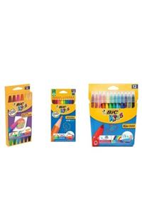 Bic 36 Parça Boya Seti Kuru Boya-pastel Boya Seti