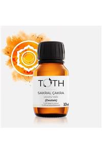 TOTH Mum & Aromaterapi Sakral Çakra Özel (DESTEK) Uçucu Yağı 10ml %100 Vegan & Doğal Yüksek Frekanslı Aromaterapi Uçucu Yağ