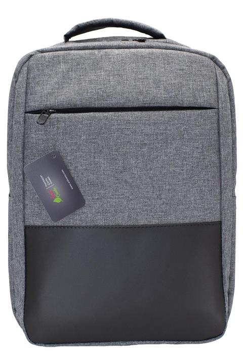 Acil Çanta Gri Laptop Sırt Çantası 15.6 Inç Bilgisayar Bölmeli (NOTEBOOK, TABLET, OKUL, SPOR) Unisex