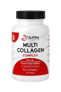 Supra Protein Multi Collagen Complex 60 Tablet- 5 Tip Kolajen Karışımı + Hyaluronik Asit & Vitamin C