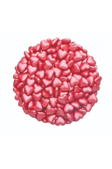 NO NAME Mini Bordo Kalp Sprinkles Şeker