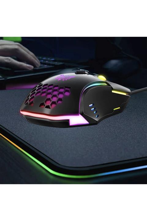 ADAFTECH Yüksek Kaliteli Hassasiyet Ayarlı Komut Ayarlı Yan Tuşlu Rgb Mouse