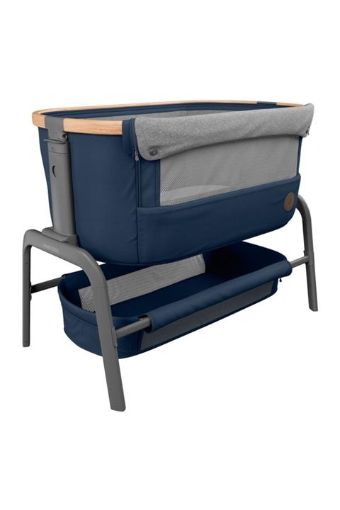 MAXİCOSİ Lacivert Ahşap Anne Yanı Beşik