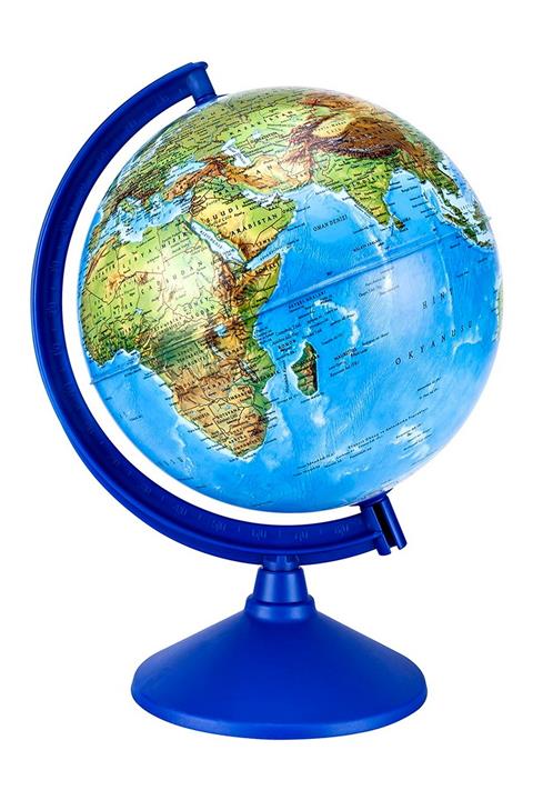 Brons 26cm Fiziki Dünya Küresi Br-804