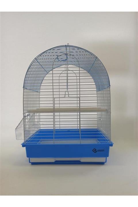 Dayang 2 Kapı Davul Kuş Kafes 35x28x46 Cm Mavi