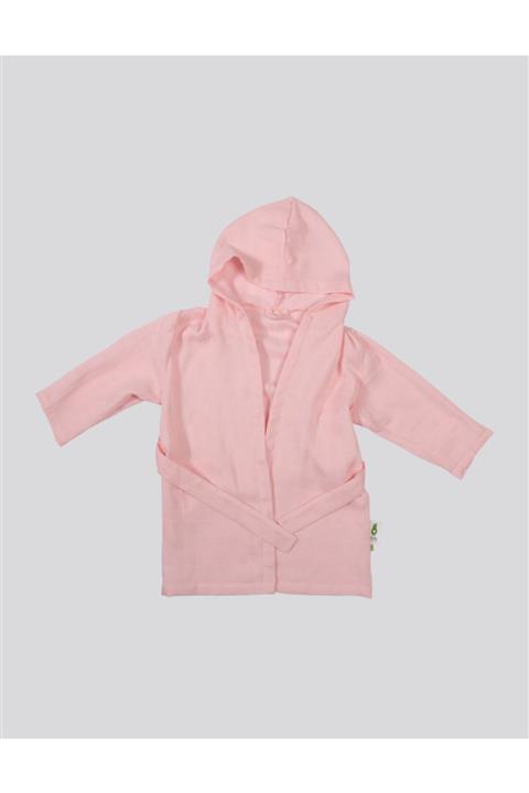 My Little Avocado Magnolia Pink Organik Müslin Bornoz