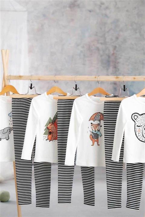 Hibboux Forest Unisex Çocuk Pijama Üst - Sleepy Bear