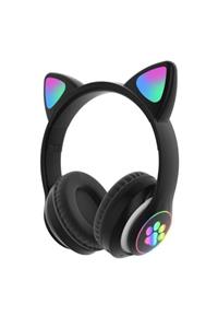 Cat ear Katlanabilir Led Işıklı Bluetooth Kulaklık P33m