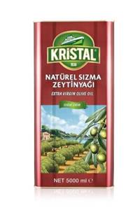 Kristal Soğuk Baskı Natürel Sızma Zeytinyağı 5 Litre