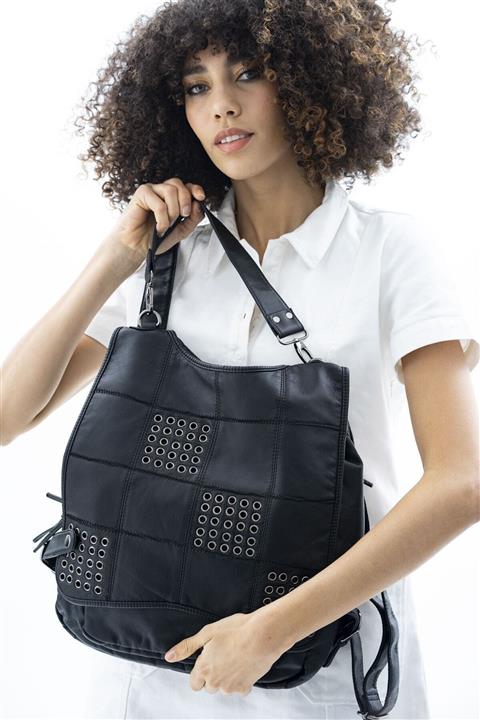 Matthew Cox Siyah Kadın Sırt Çantası - Ykm2211