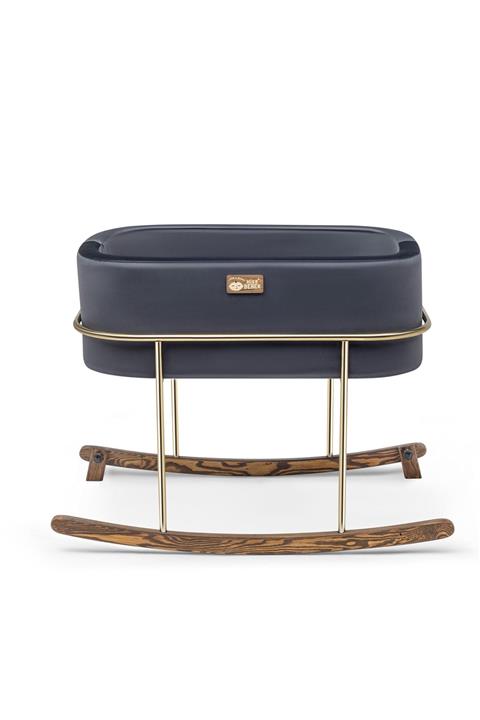 Hier Anne Yanı Beşik Bebek Gold Stand Siyah Sepet