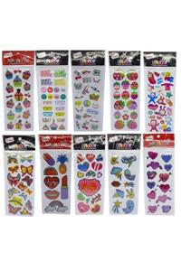 Ticon Puffy 3d Sticker 10'lu