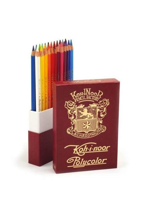 Kohi Noor Polycolor Artist Kuru Boya Kalemi 24 Renk RETRO Özel Kutu