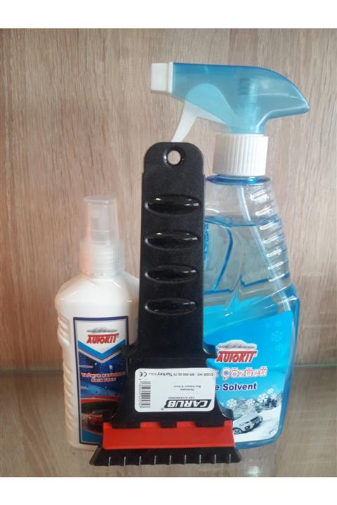 Autokit Autokıt Buz Çözücü 500ml -buğu Önleyici 200ml-carup Buz Kazıyıcı Ve Kırıcı