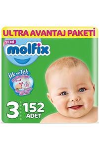 Molfix Bebek Bezi 3 Beden Ultra Avantaj Paketi 152 Adet