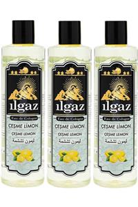 ILGAZ Elit 400ml 3'lü 80° Çeşme Limonu Kolonyası Kalıcı Ferah Limon Kolonyası 80 Derece