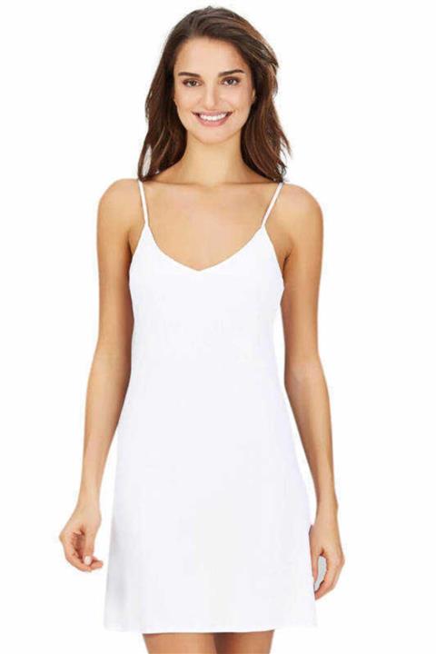 Kom Kadın Beyaz Mini Kombinezon Patricia 41ko80011