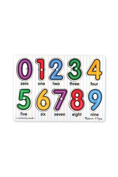 Melissa & Doug Melissa&Doug Ahşap Tutmalı Yapboz Sayılar