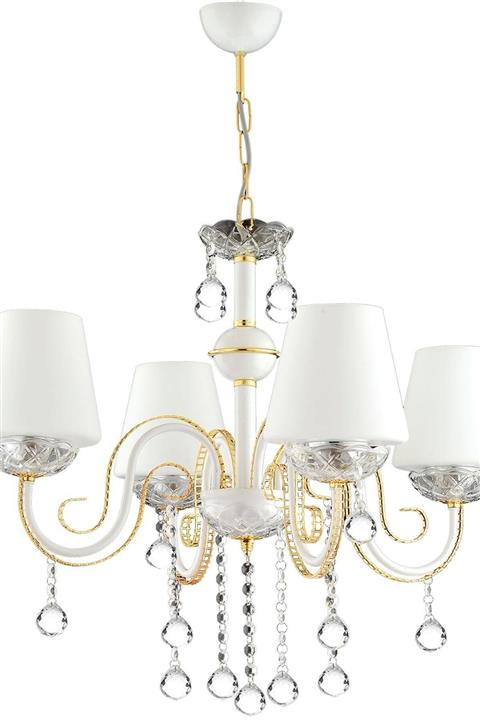 Trendylight Berfin 4 Lü Sarı Renkli Taşlı Avize