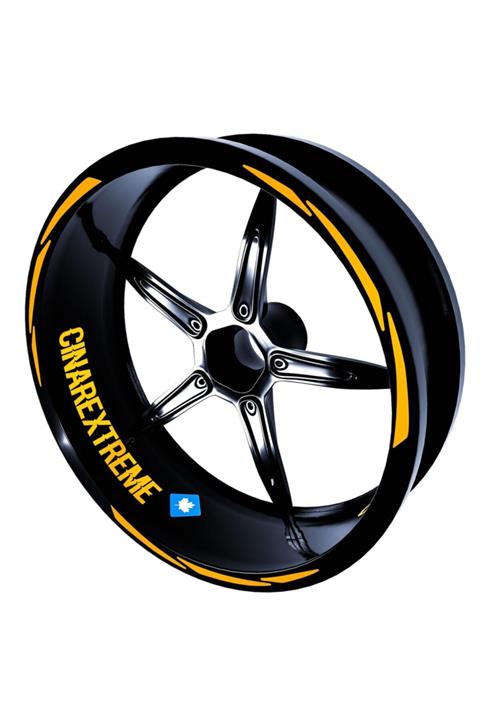 Çınar Extreme 3 Parça Tasarımlı Taksi Sarısı Jant Şeridi Sticker