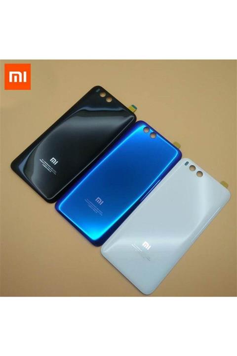 Medyar Xiaomi Mi 6 Arka Pil Batarya Kapak Cam Siyah