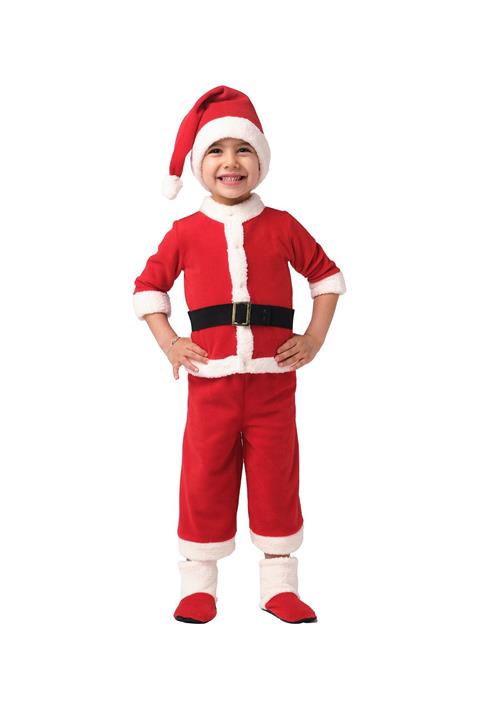 Tülü Akkoç Noel Baba Çocuk Yılbası Kostüm 5 Parça Lüks Tak21k002