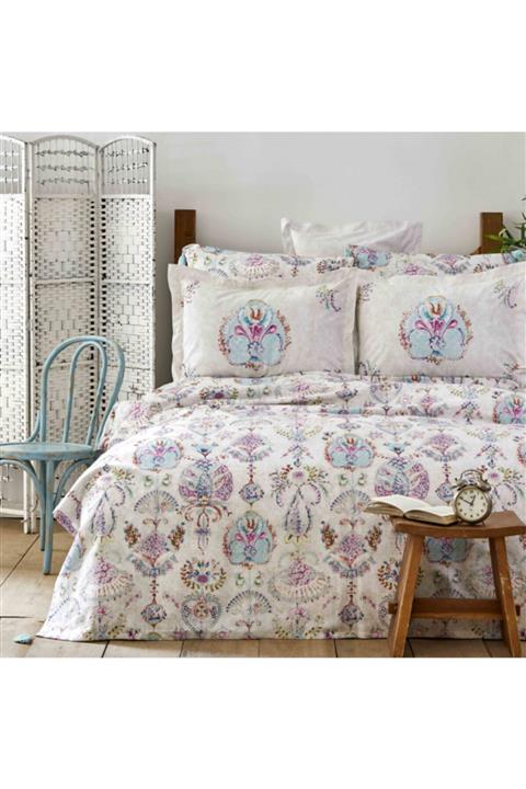 Sarah Anderson Malia Püsküllü Çift Kişilik Pike Örtü Takımı