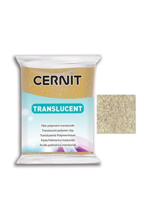 Cernit Translucent (transparan) Polimer Kil 56g 050 Glitter Gold