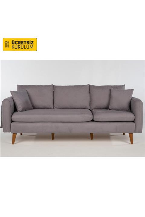 Vivense Sofia Üçlü Koltuk Gri
