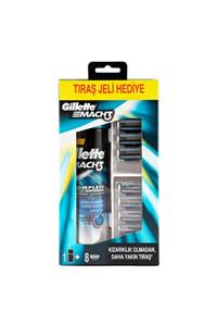 Gillette Mach3 Yedek Tıraş Bıçağı 8'li + Mach3 200 Ml Tıraş Jeli Hediyeli