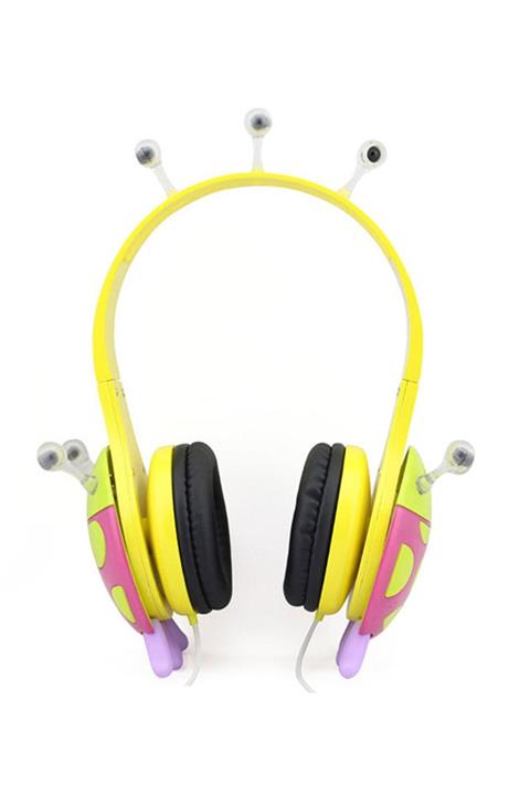VCOM Pembe Sarı Uğur Böceği Çocuk Kulaklığı