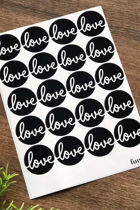Funbou Sticker, love / 10 sayfa