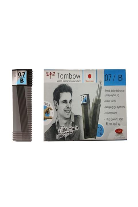 Tombow 12 Li Paket Min (KALEM UCU) - 0.7 B Dereceli