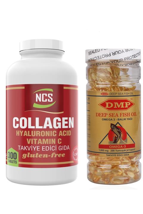 NCS Collagen Hyaluronic Acid 300 Tablet Omega 3-200 Kapsül