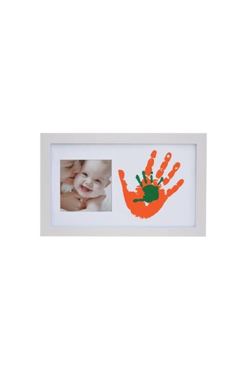 Baby Memory Prints Paint Wall Family Frame Beyaz