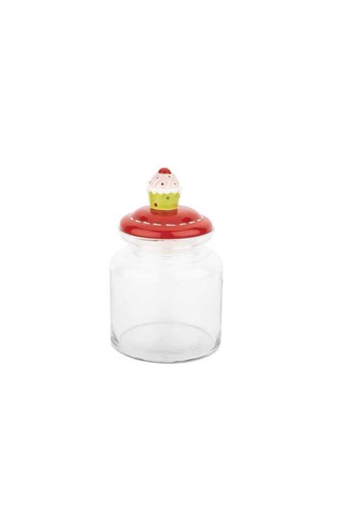 Tantitoni Cupcake Seramik Kapaklı Kavanoz 1085ml