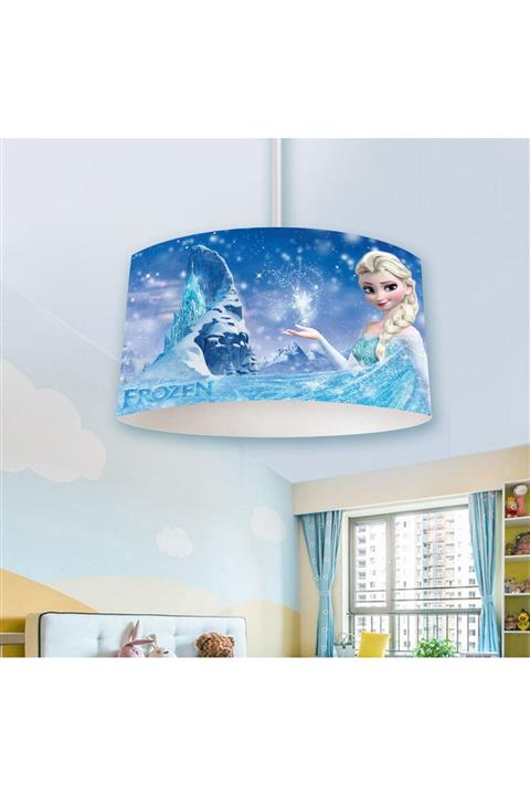 Herms Veronya Elsa Ve Dağ Desenli Çocuk Odası Avizesi