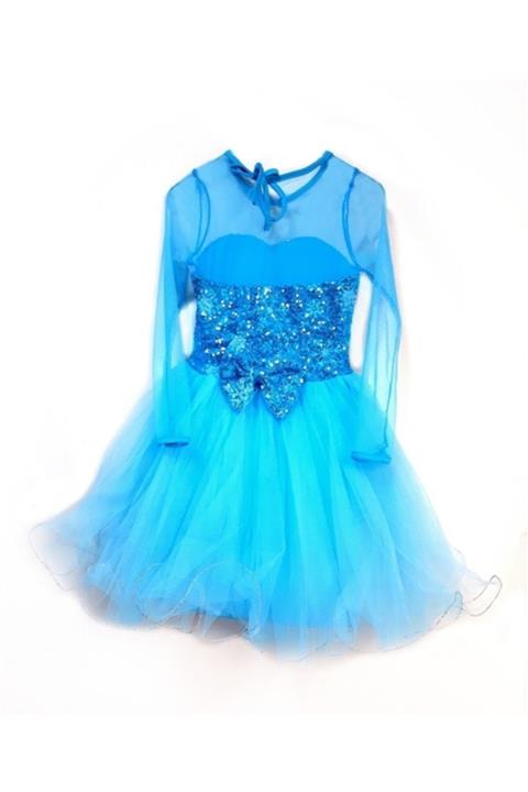 Akdağ Sportswear Kız Çocuk Mavi Elsa Kostüm