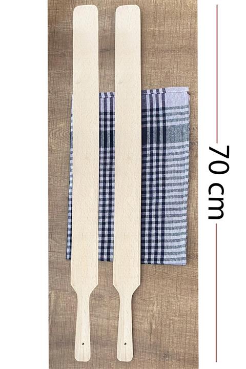 aktarix 2 Adet 70 Cm Uzun Spatula Çevirgeç Spatula Süzgeç Hamur Ekmek Çevirici
