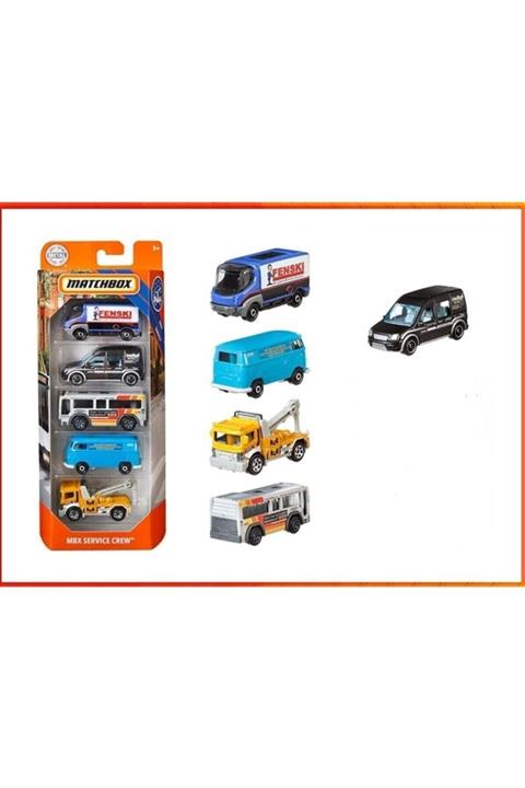 Matchbox 5 Li Araba Gbj69 Lisanslı Oyuncak Araba