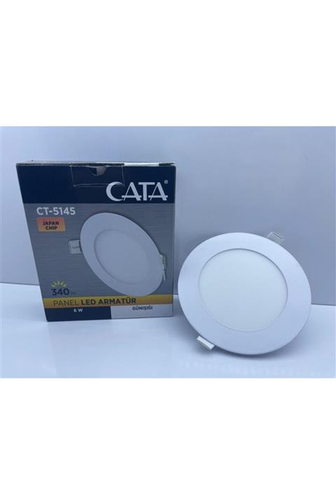 Cata 6w Panel Led Ct-5145 Beyaz Işık Alüminyum Kasa