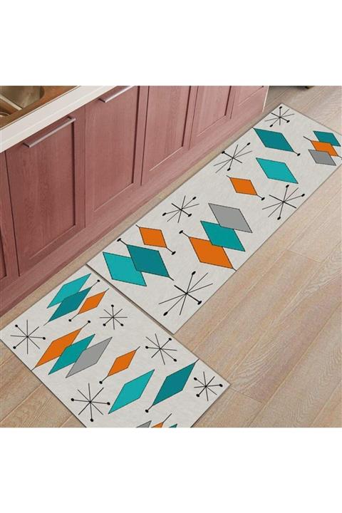 Hayveyshome Klasik Dekoratif Mutfak Halısı